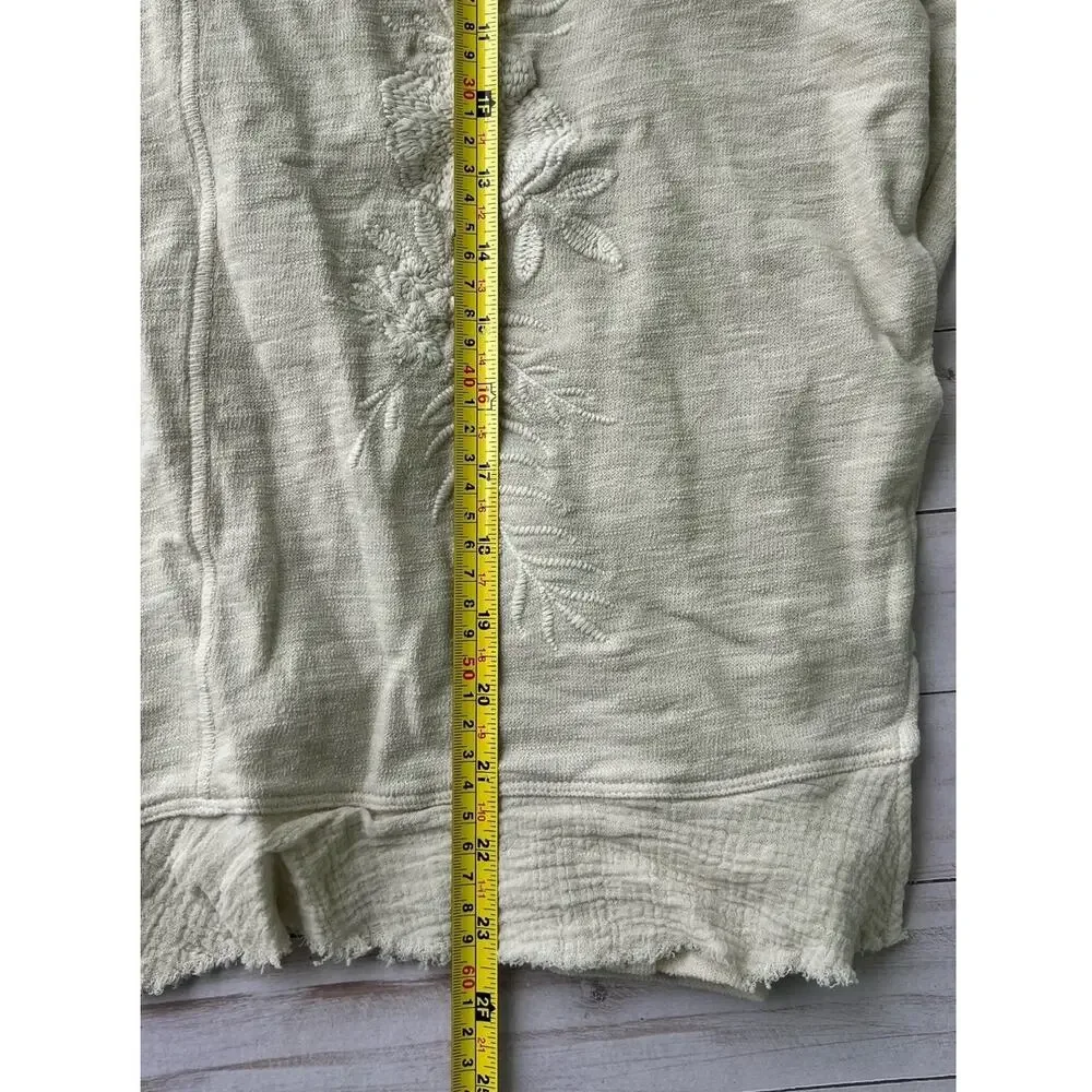 NWT Anthropology by Caite Jonna Top - Size Small Oatmeal Color - Picture 9 of 10